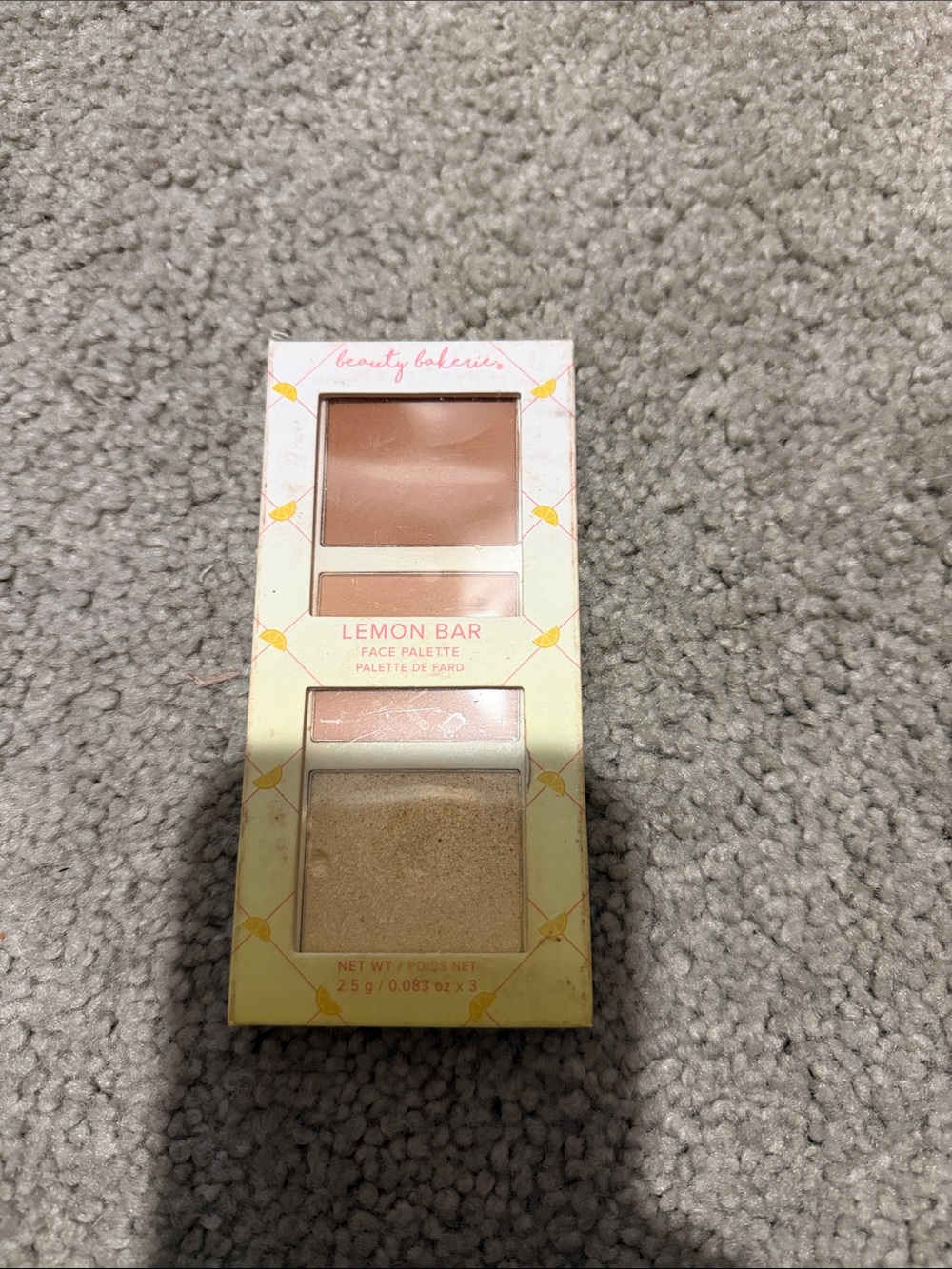 Beauty Bakerie Lemon Bar Face Palette - Peach, Pink & Champagne Shades